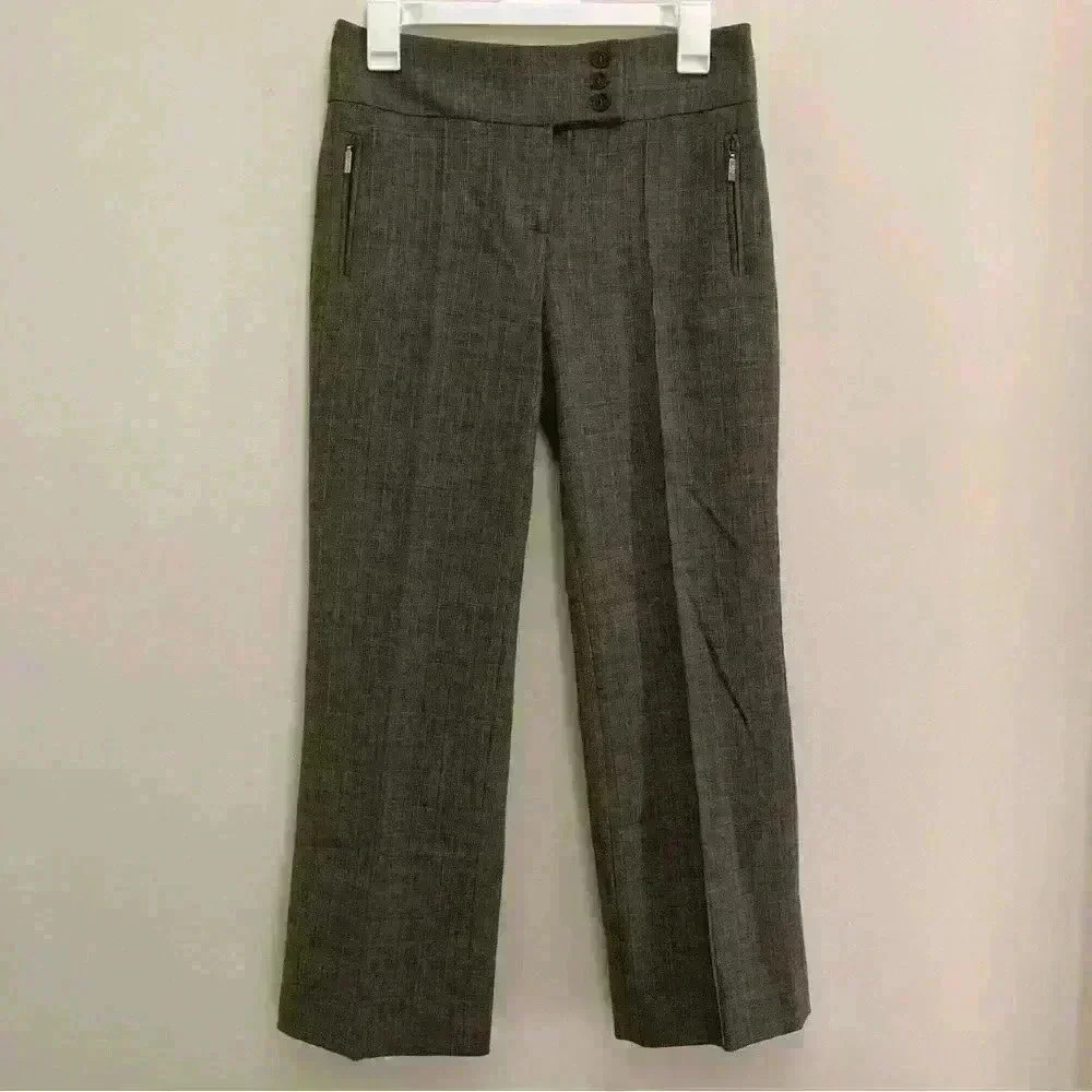 Women's Walter Genuin Italian Plaid Ankle Pants Golf Style Size 4